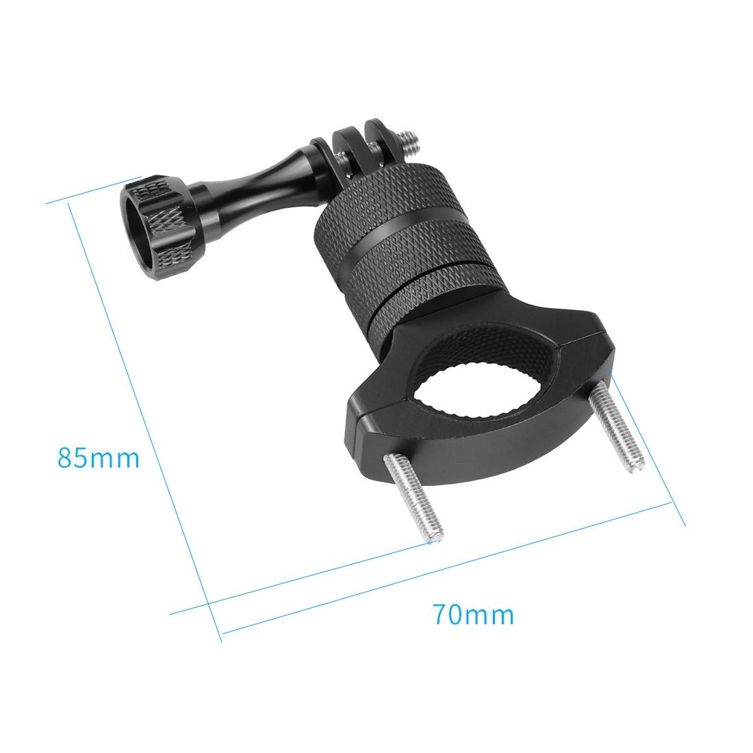 V562-A1044873730DBT-219456-03 Action Camera Bicycle Mounting Bracket - Aluminum Alloy Clip - Black - Image 4