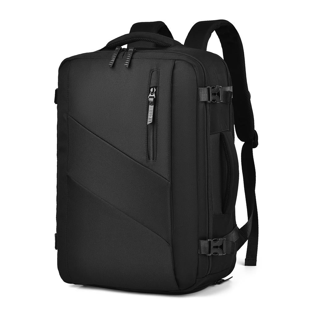 V562-A1045025060DBT-202505191527-00 Large Capacity Simple Style Travel Backpack - Black - Image 1