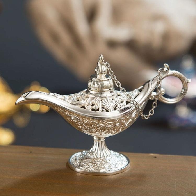 V562-A1047980910DBT-202503041645-14 Metal Aladdin Magic Lamp Aromatherapy Home Decor Gift - Gold - Image 15