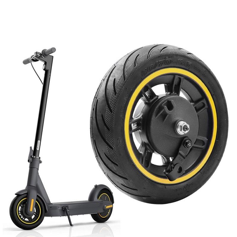 V562-A1049652060DBT-202502212130-00 Front Wheel for Ninebot Max G30 - 10 Inch Tubeless Yellow - Image 1