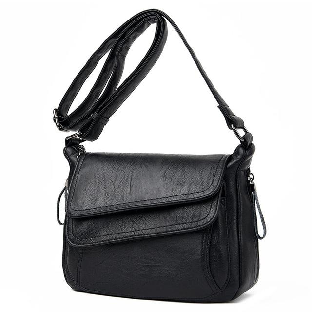 V562-A1055593510DBT-202505191537-00 Stylish Leather Shoulder Bag For Summer - Black - Image 1