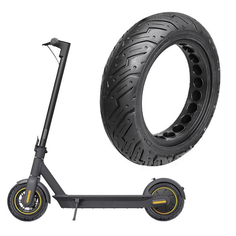 V562-A1059673060DBT-202505291147-00 Solid Honeycomb 10x2.5 Explosion-proof Tire for Ninebot Max G30 Scooter - Black - Image 1