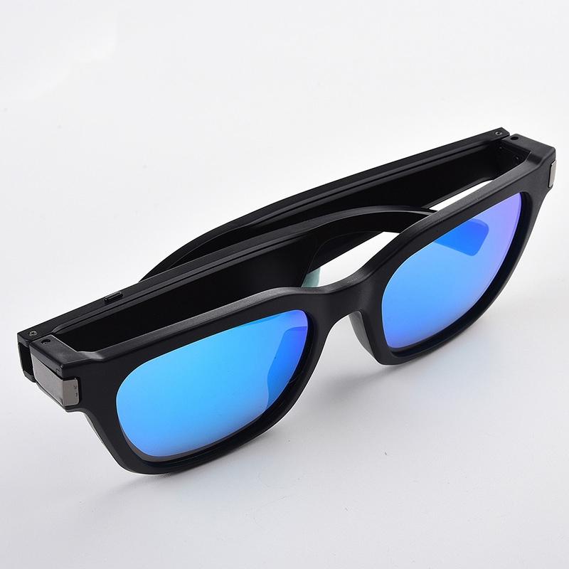 V562-A1060668450DBT-202505261808-01 Waterproof Bluetooth Glasses Earphone - Mini Binaural Smart Call - Black Sunglasses - Image 2