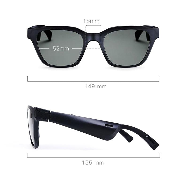 V562-A1060668450DBT-202505261808-03 Waterproof Bluetooth Glasses Earphone - Mini Binaural Smart Call - Black Sunglasses - Image 4