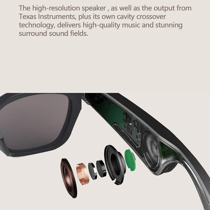 V562-A1060668450DBT-202505261808-09 Waterproof Bluetooth Glasses Earphone - Mini Binaural Smart Call - Black Sunglasses - Image 10