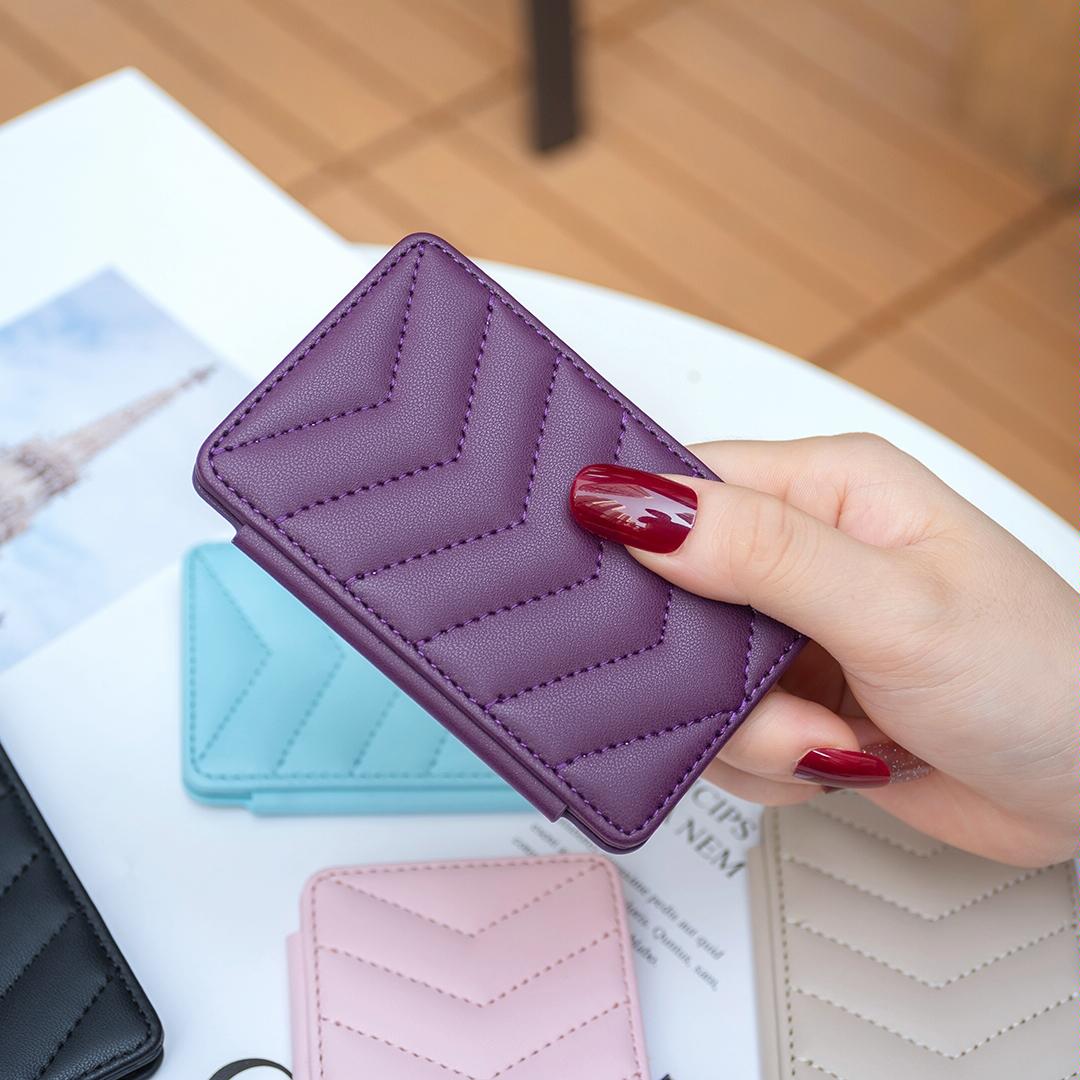 V562-A106239400ADE-202503281921-05 Wave Pattern Card Bag Back Sticker For Mobile Phones - Dark Purple - Image 6