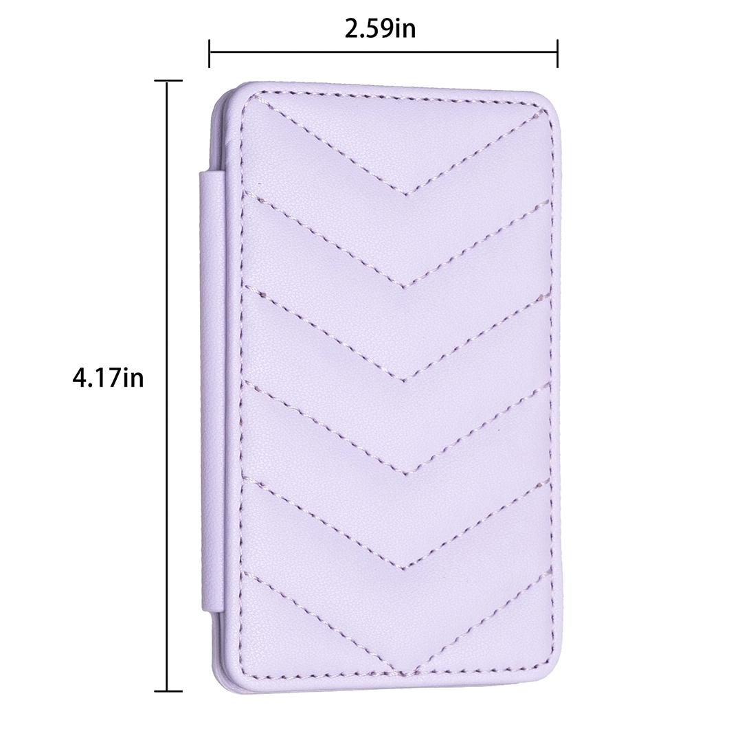 V562-A106239400ADE-202503281921-08 Wave Pattern Card Bag Back Sticker For Mobile Phones - Dark Purple - Image 9