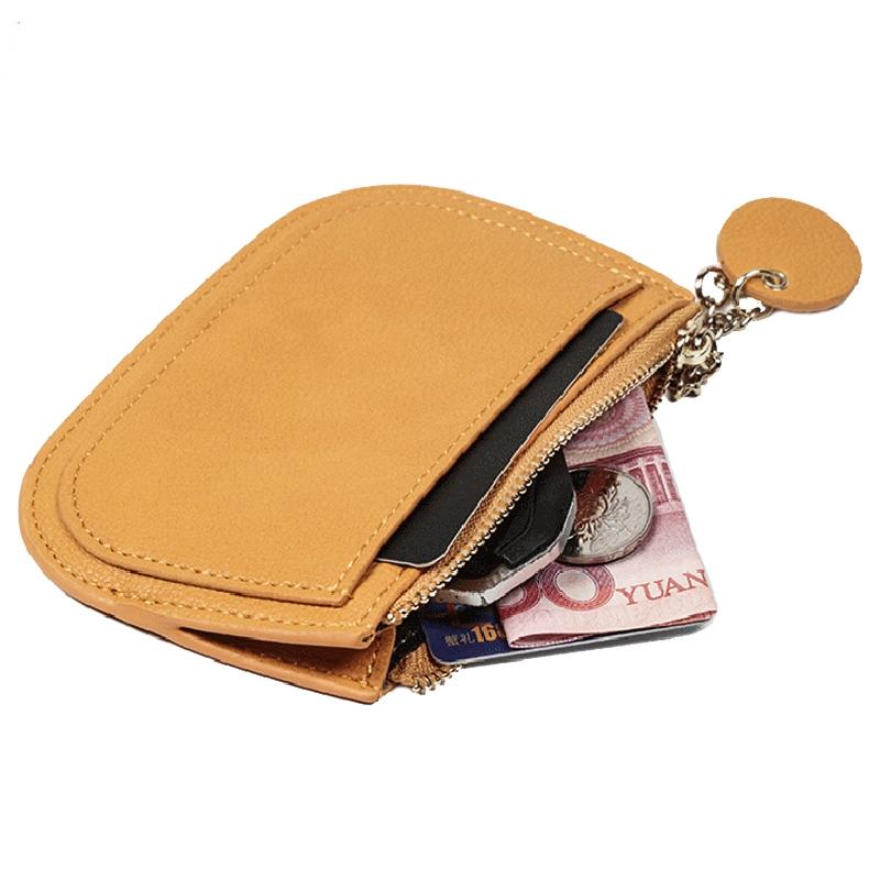 V562-A1063074060DBT-202503282011-05 Ultra Thin Zippered Mini Wallet For Women Compact Coin Purse - Yellow - Image 6