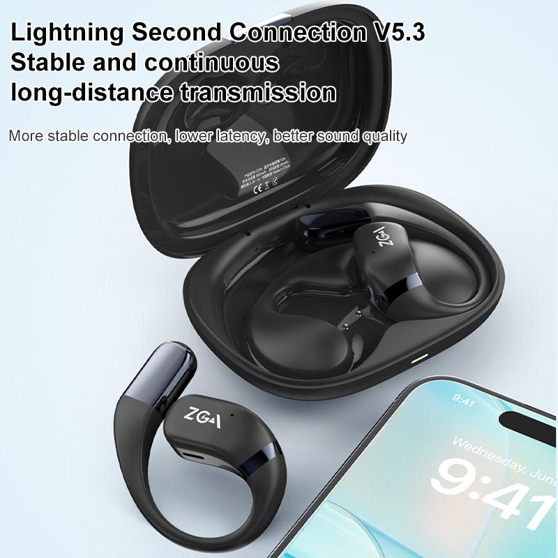 V562-A106786600ADE-202505222015-06 Wireless Bluetooth Earphones - Zga Gs18 Blade Ai - Black - Image 7