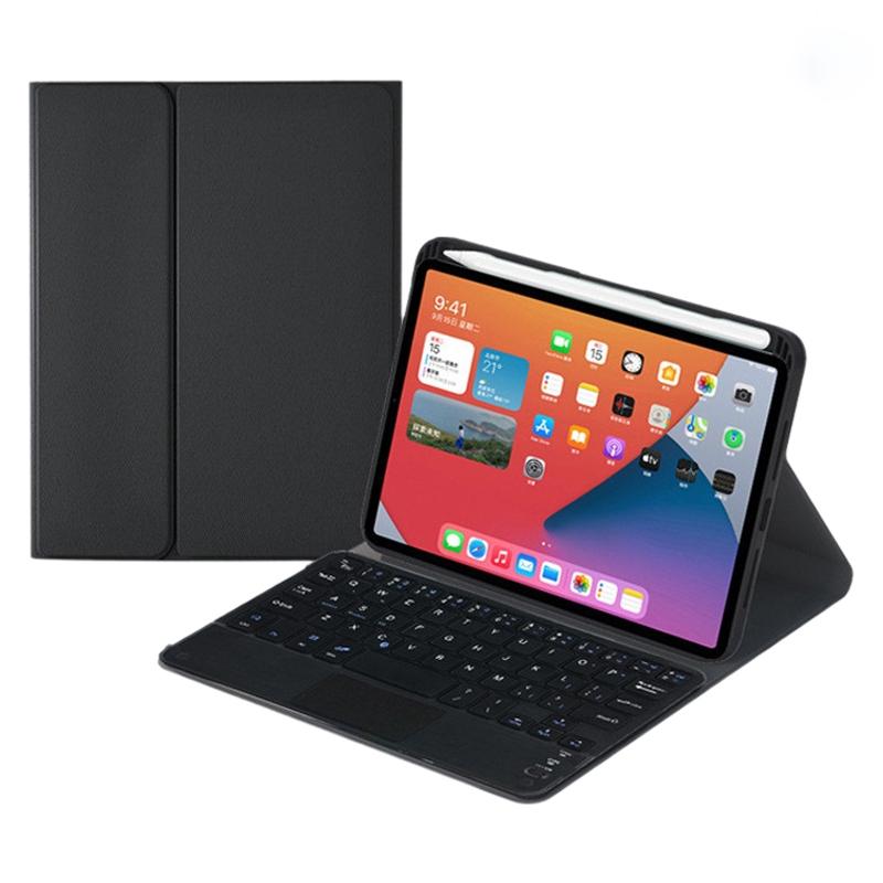 V562-A106880200ADE-202504291927-01 Detachable Bluetooth Keyboard Leather Tablet Case For Ipad Mini 6 With Touchpad & Holder - Black - Image 2