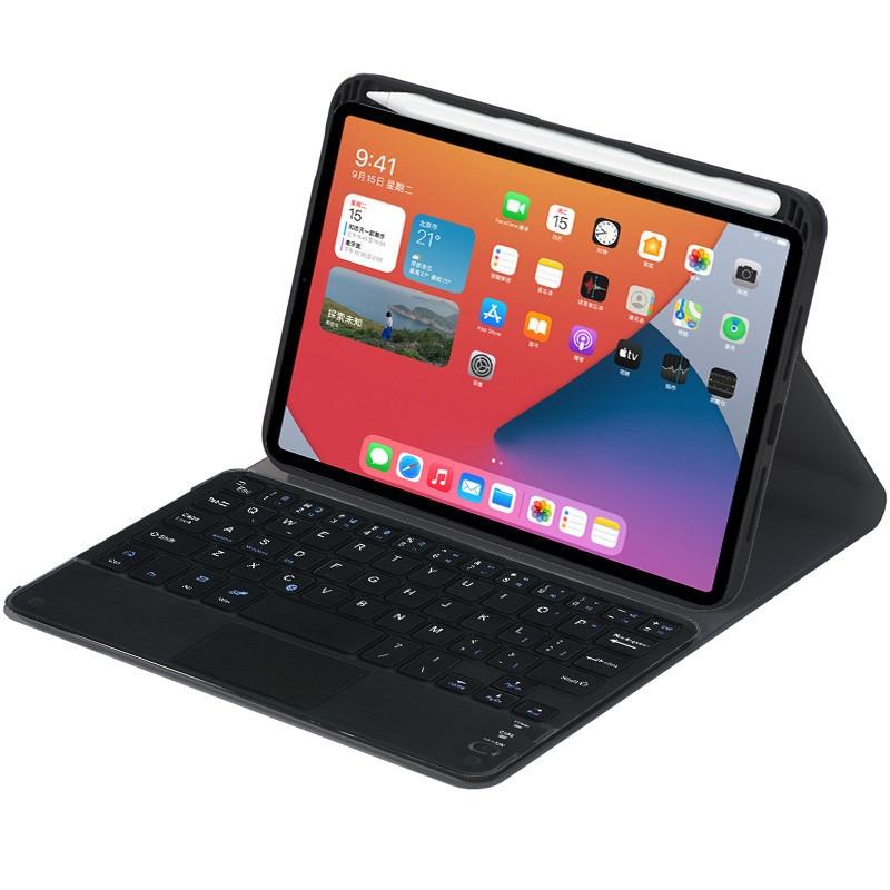 V562-A106880200ADE-202504291927-02 Detachable Bluetooth Keyboard Leather Tablet Case For Ipad Mini 6 With Touchpad & Holder - Black - Image 3