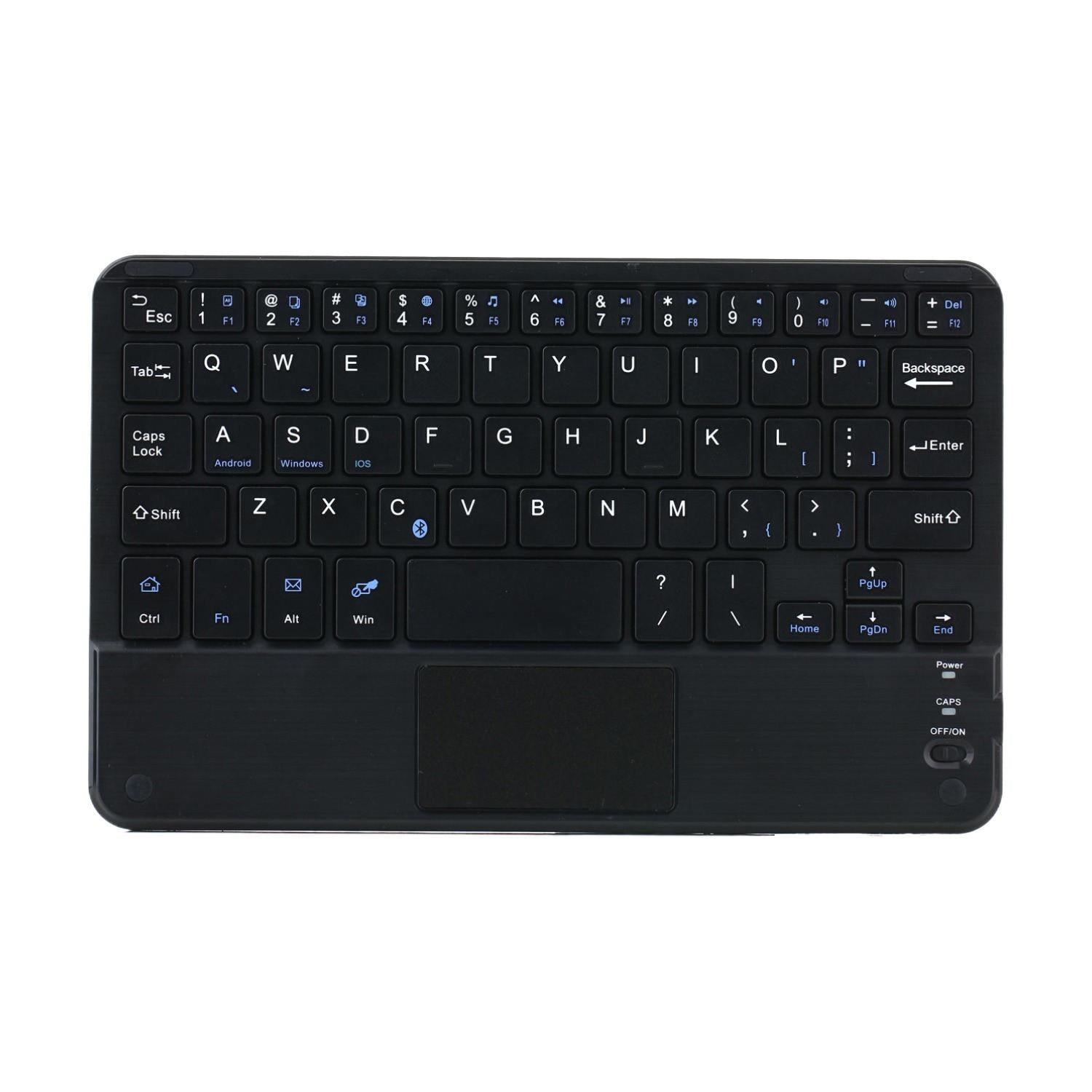 V562-A106880200ADE-202504291927-03 Detachable Bluetooth Keyboard Leather Tablet Case For Ipad Mini 6 With Touchpad & Holder - Black - Image 4