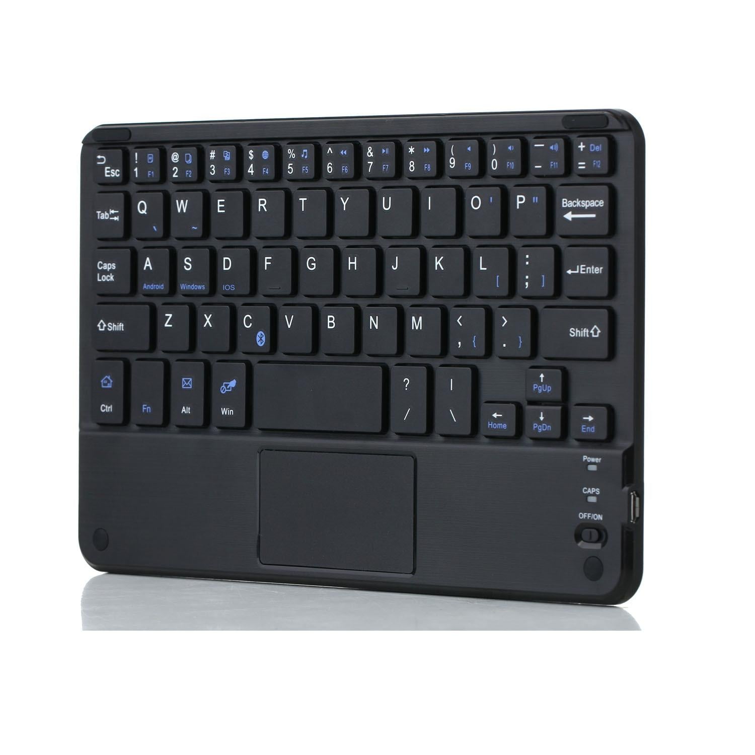 V562-A106880200ADE-202504291927-04 Detachable Bluetooth Keyboard Leather Tablet Case For Ipad Mini 6 With Touchpad & Holder - Black - Image 5