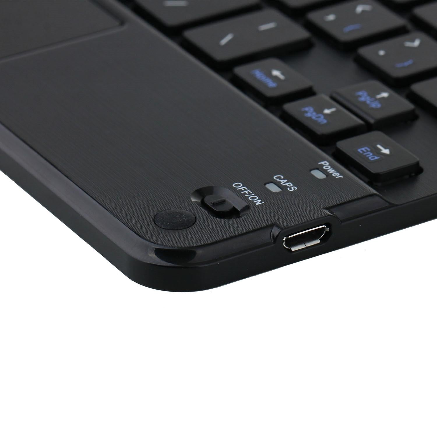 V562-A106880200ADE-202504291927-06 Detachable Bluetooth Keyboard Leather Tablet Case For Ipad Mini 6 With Touchpad & Holder - Black - Image 7