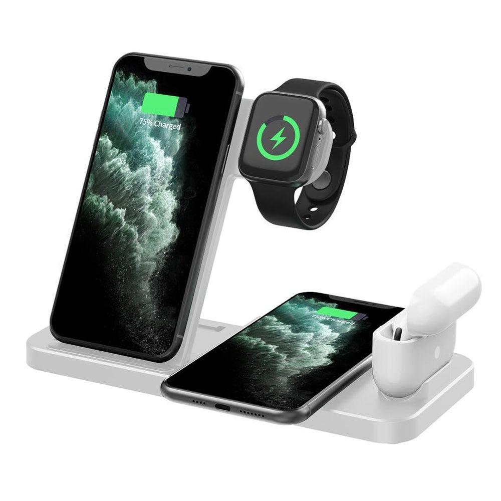 V562-A1069234060DBT-202504212046-13 Foldable 4 In 1 Wireless Charger For Mobile Devices - Black - Image 14