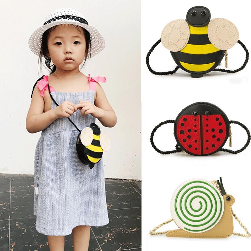 V562-A106968050DBT-202505191713-08 Adorable Kids' Tassel Purse Cute Cartoon Animals - Ladybug - Image 9