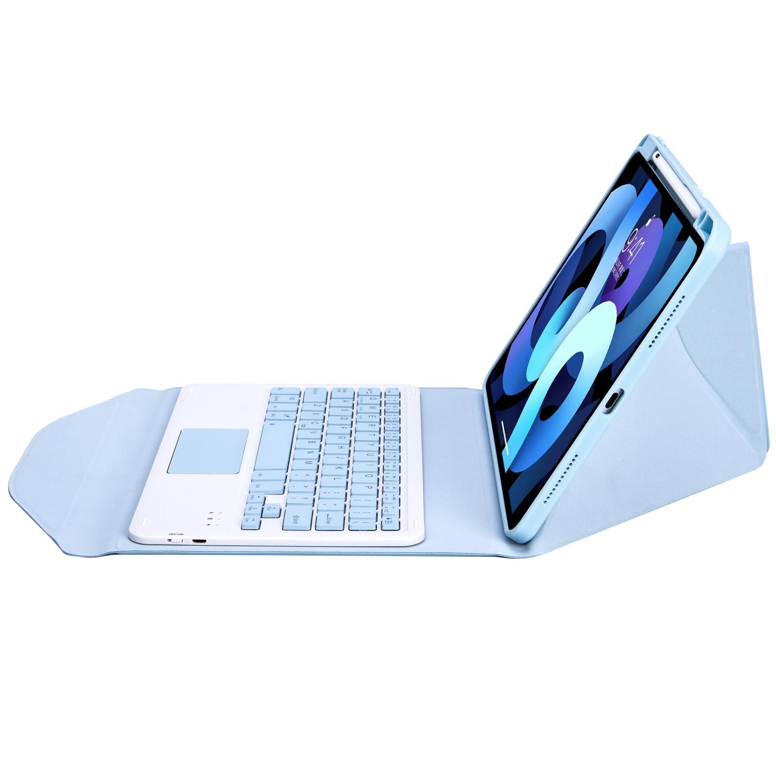 V562-A106972300ADE-202504291937-05 Bluetooth Keyboard Leather Case For Ipad Pro 11 With Pen Slot And Touchpad - Black - Image 6