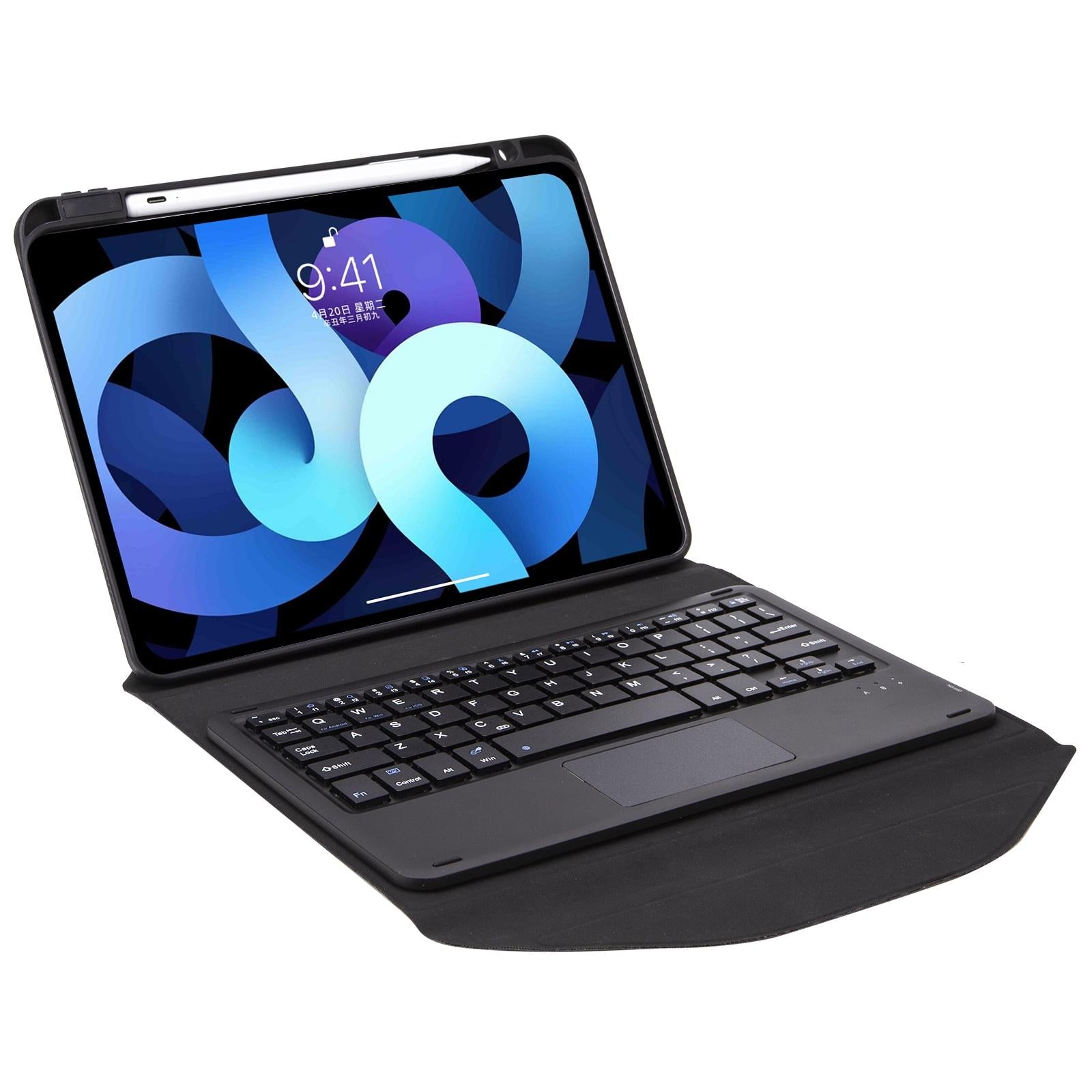 V562-A106972300ADE-202504291937-08 Bluetooth Keyboard Leather Case For Ipad Pro 11 With Pen Slot And Touchpad - Black - Image 9