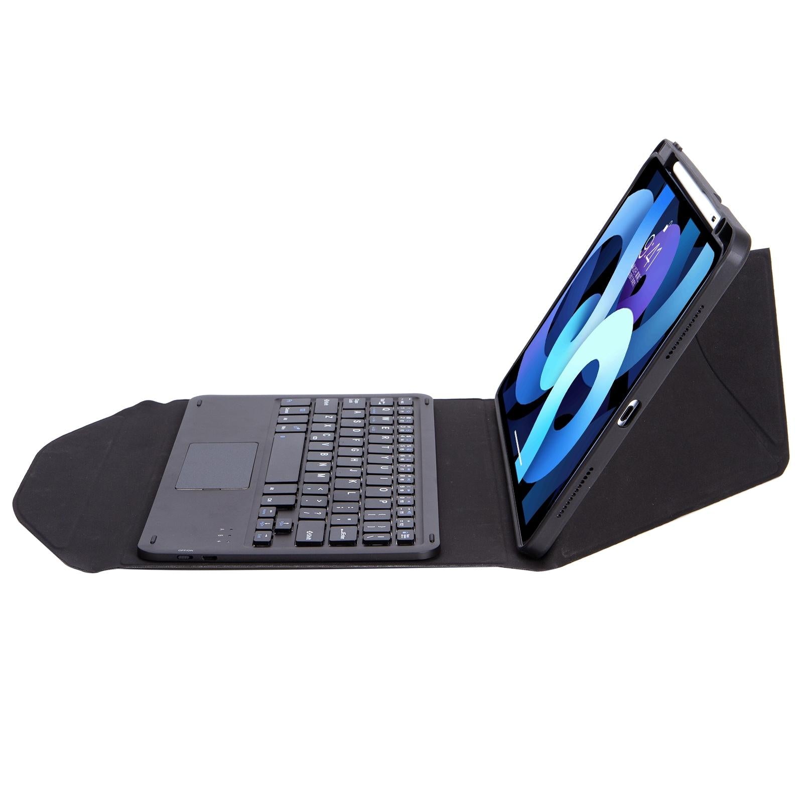 V562-A106972300ADE-202504291937-10 Bluetooth Keyboard Leather Case For Ipad Pro 11 With Pen Slot And Touchpad - Black - Image 11