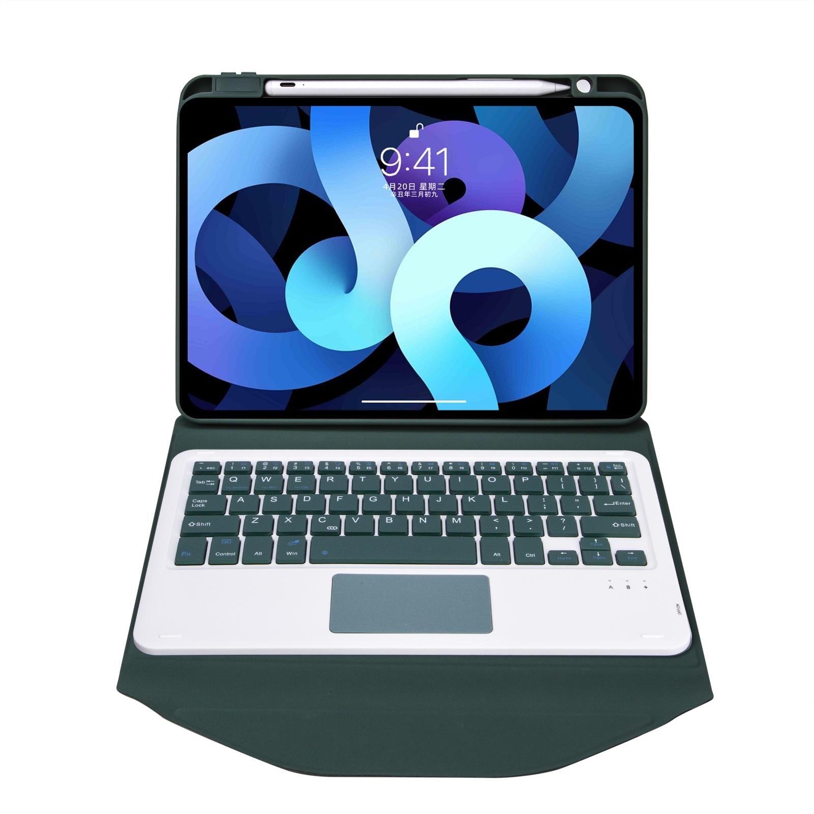V562-A106972300ADE-202504291937-14 Bluetooth Keyboard Leather Case For Ipad Pro 11 With Pen Slot And Touchpad - Black - Image 15