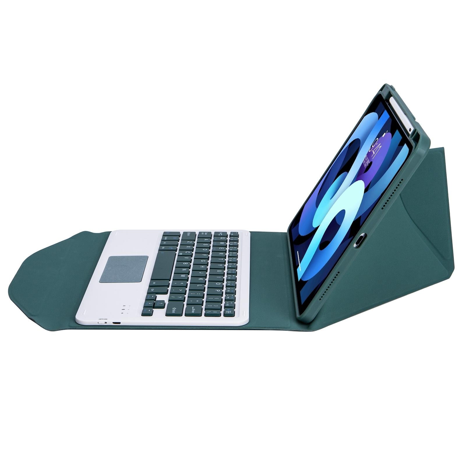 V562-A106972300ADE-202504291937-15 Bluetooth Keyboard Leather Case For Ipad Pro 11 With Pen Slot And Touchpad - Black - Image 16