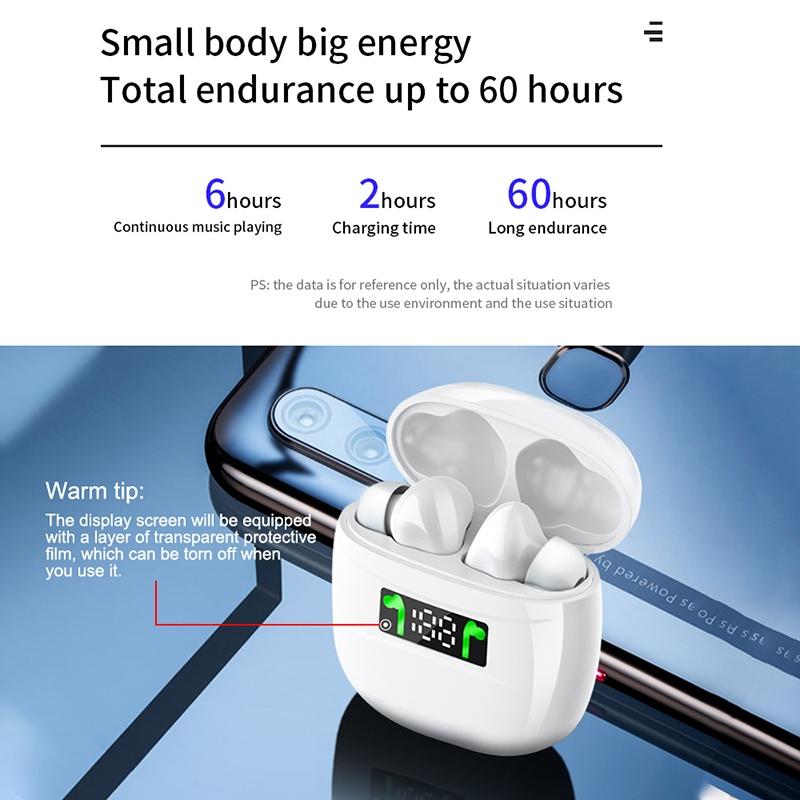 V562-A107330100AYS-202505261844-03 Waterproof Wireless Bluetooth Earbuds with Led Display and Hifi Sound - Black - Image 4