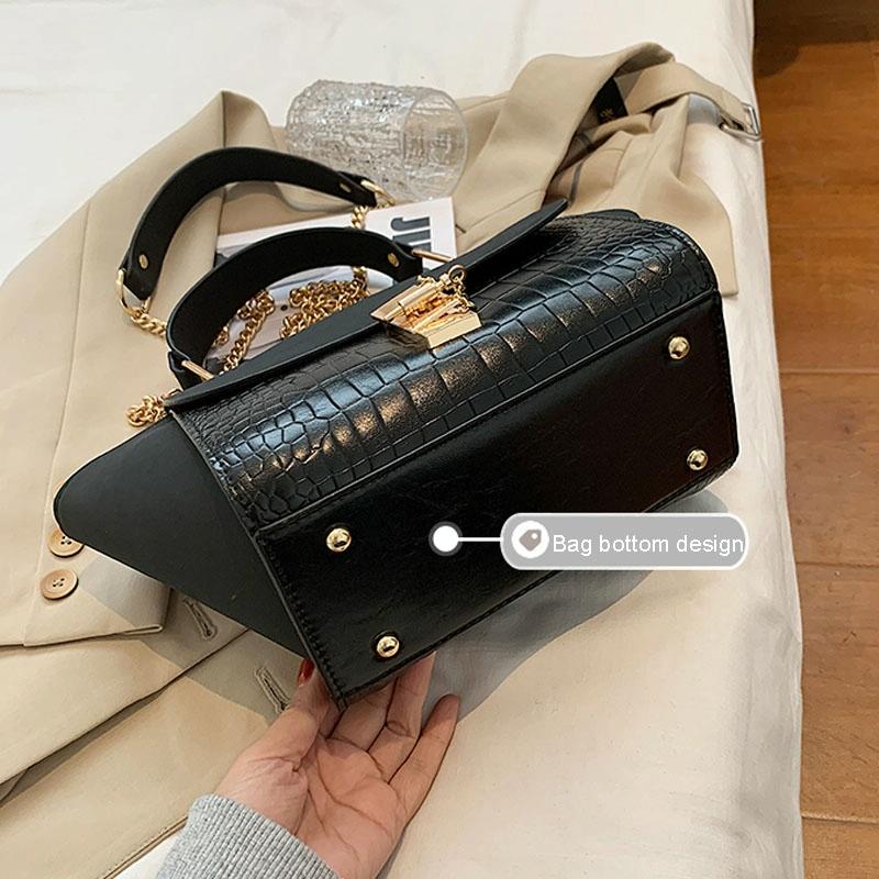 V562-A1073514060DBT-202503041315-06 Versatile Vintage Wing Crossbody Bag with Frosted Finish and Chain - Khaki - Image 7