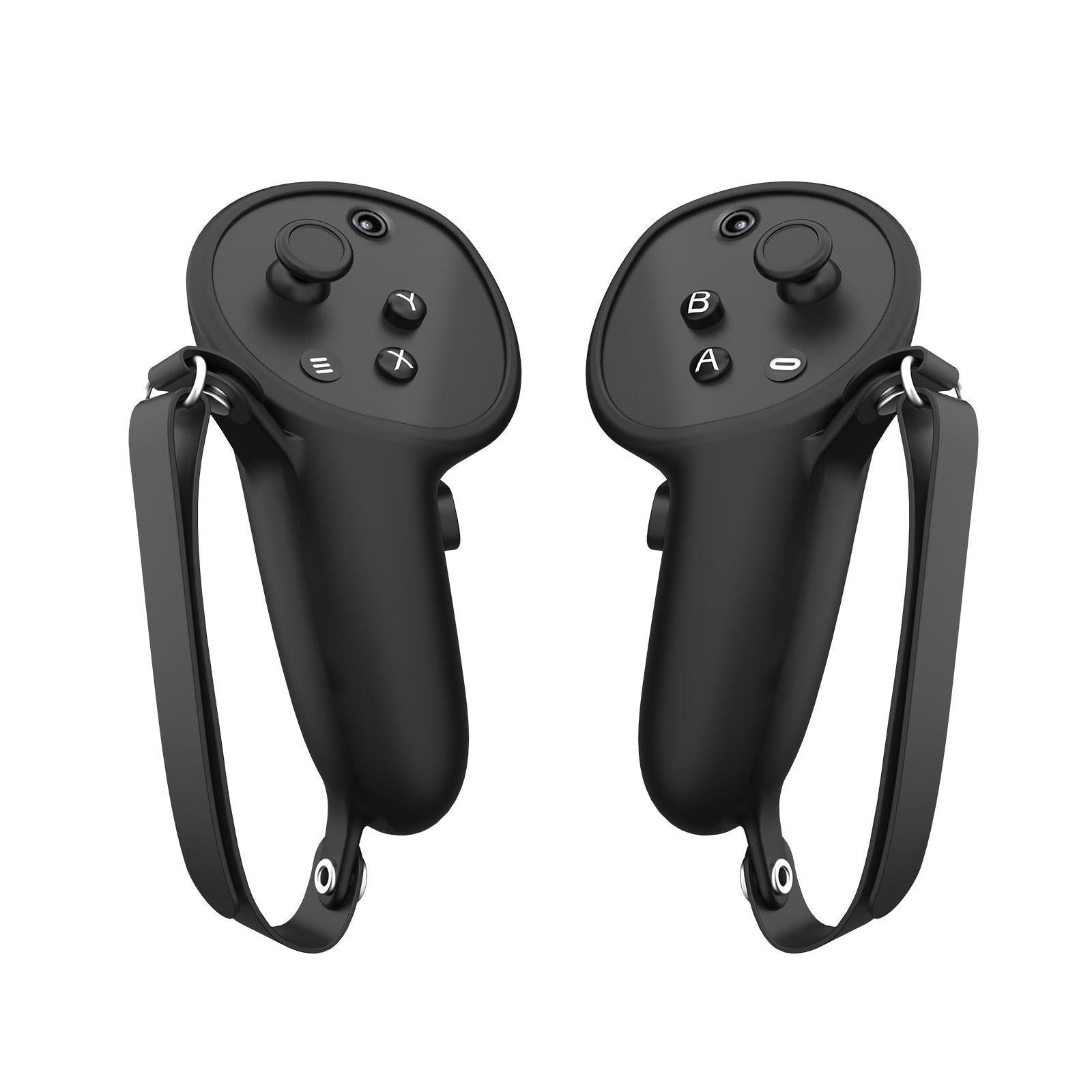 V562-A1075003060DBT-202503052036-00 Pair of Silicone Vr Handle Cases for Meta Quest Pro - Black - Image 1