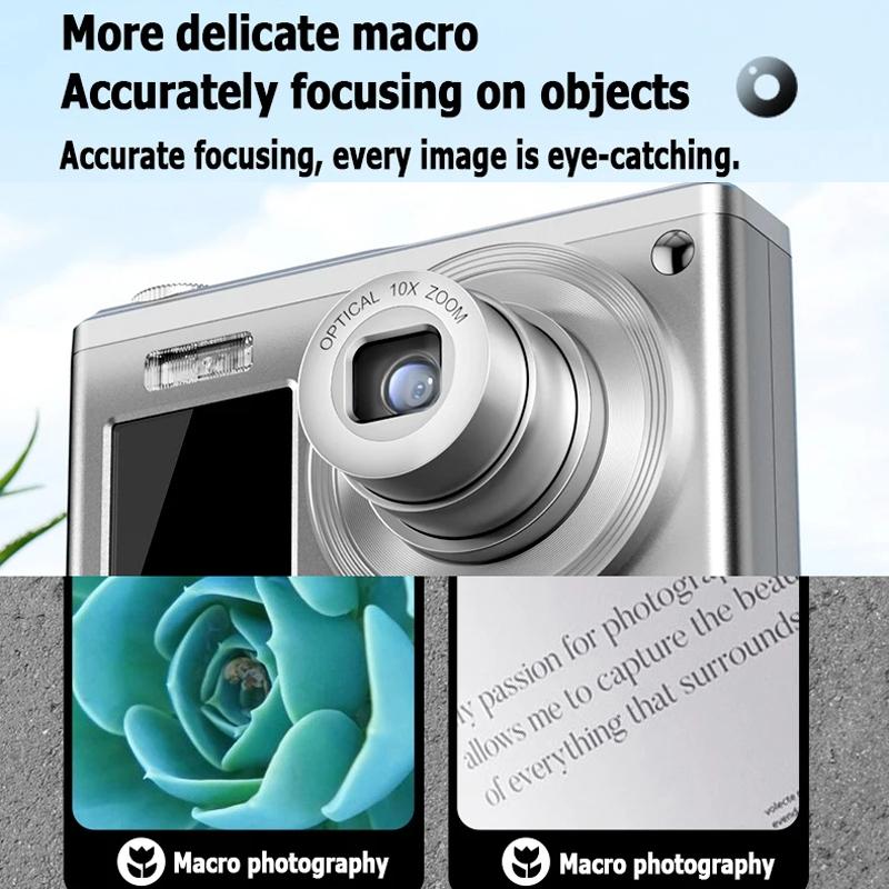 V562-A1080164060DBT-222168-15 4K Hd Optical Zoom Digital Camera 60Mp Dual Screen Selfie Camera No Memory - Black - Image 16