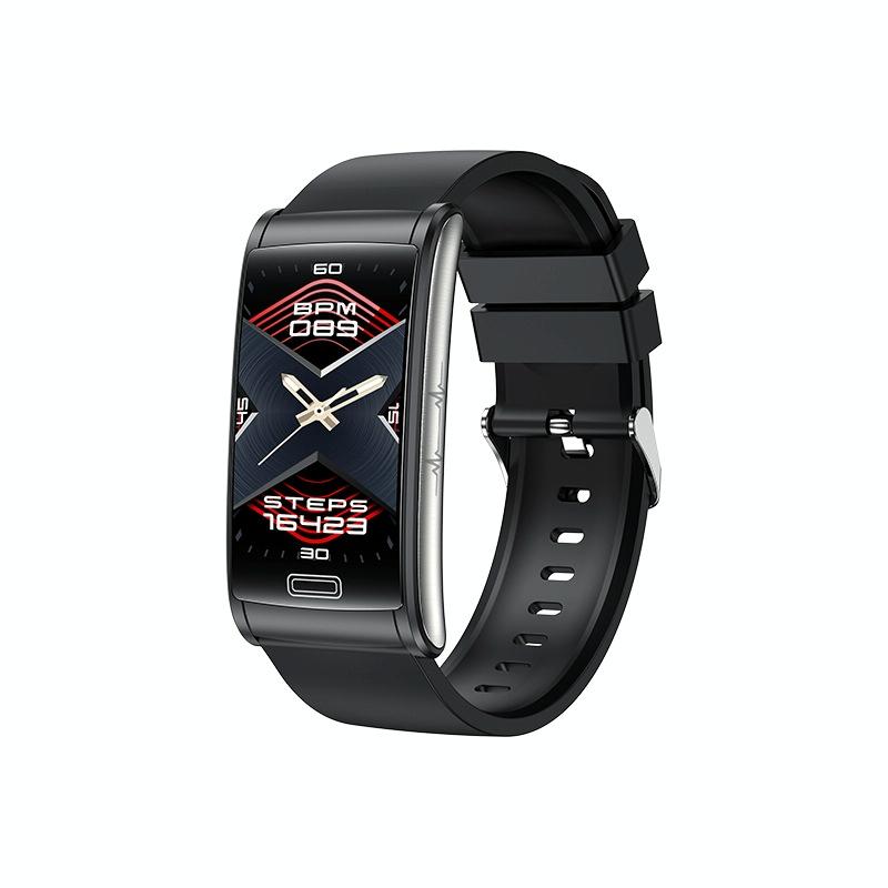 V562-A108101200AYS-226291-00 Smart Watch With Heart Rate And Blood Pressure Monitoring - Colour Screen - Black - Image 1