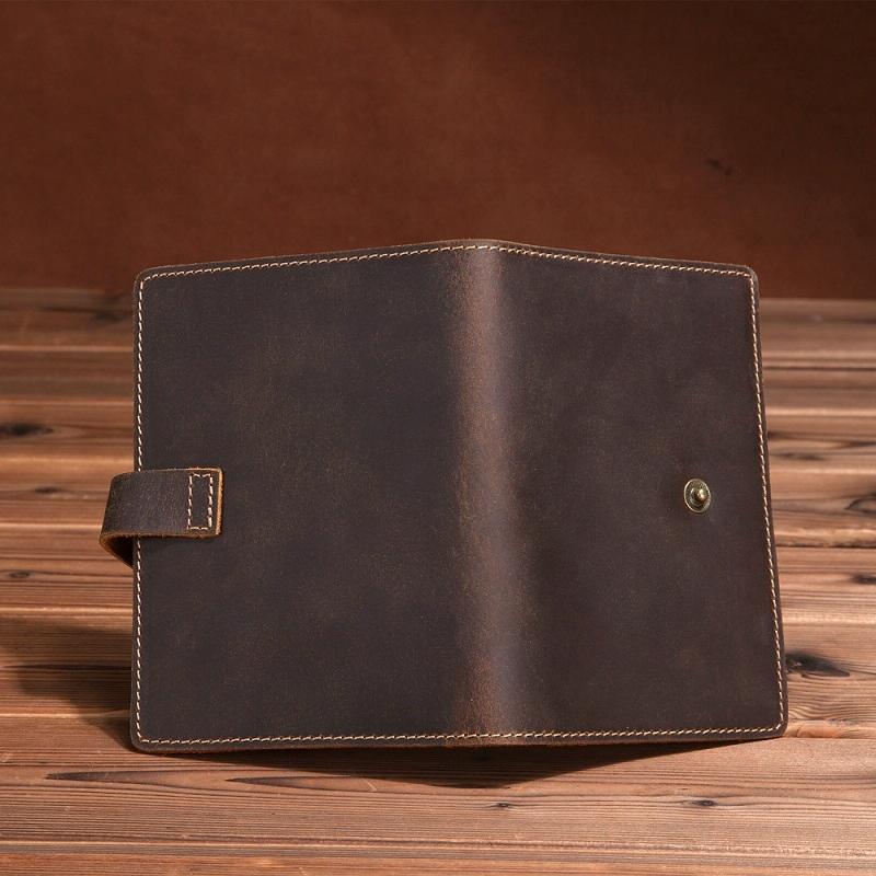 V562-A1082032060DBT-202503281946-04 Vintage Dark Coffee Leather Passport Holder - Image 5
