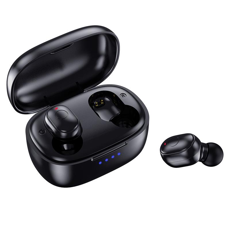 V562-A108266100AYS-202502241435-01 Waterproof Mini Touch-control Bluetooth Earphones with Noise Cancelling - Black - Image 2