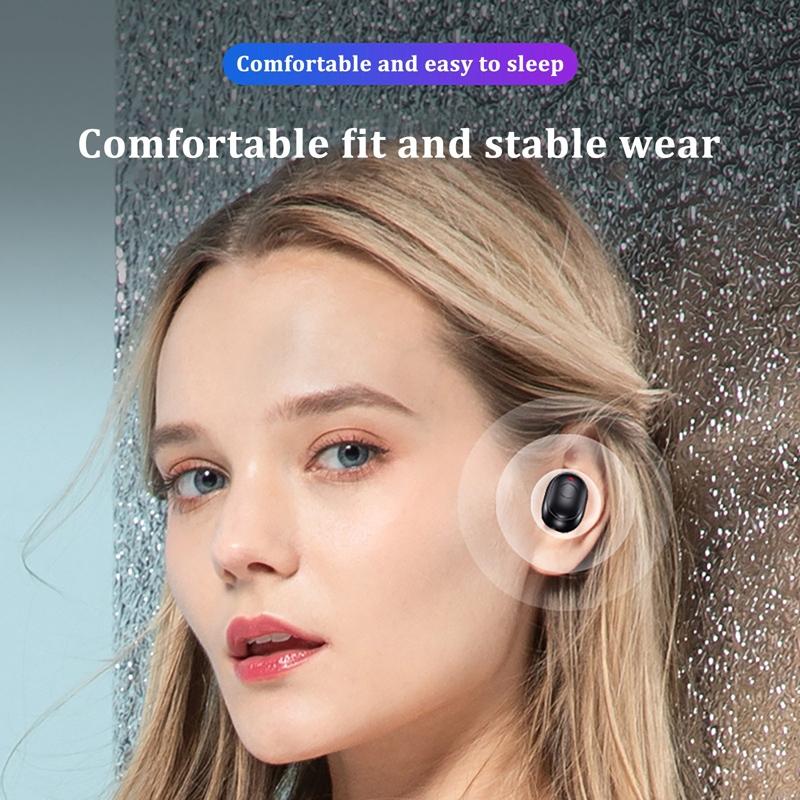 V562-A108266100AYS-202502241435-10 Waterproof Mini Touch-control Bluetooth Earphones with Noise Cancelling - Black - Image 11