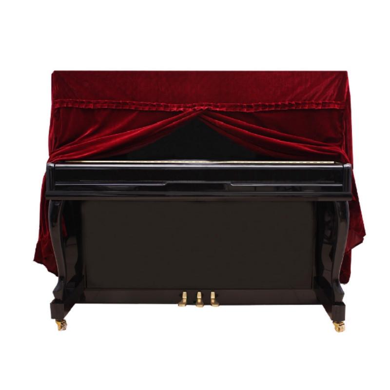 V562-A108278770DBT-202503031941-00 Red Full Cover for Piano - 150x60x110cm in Gold Velvet - Image 1