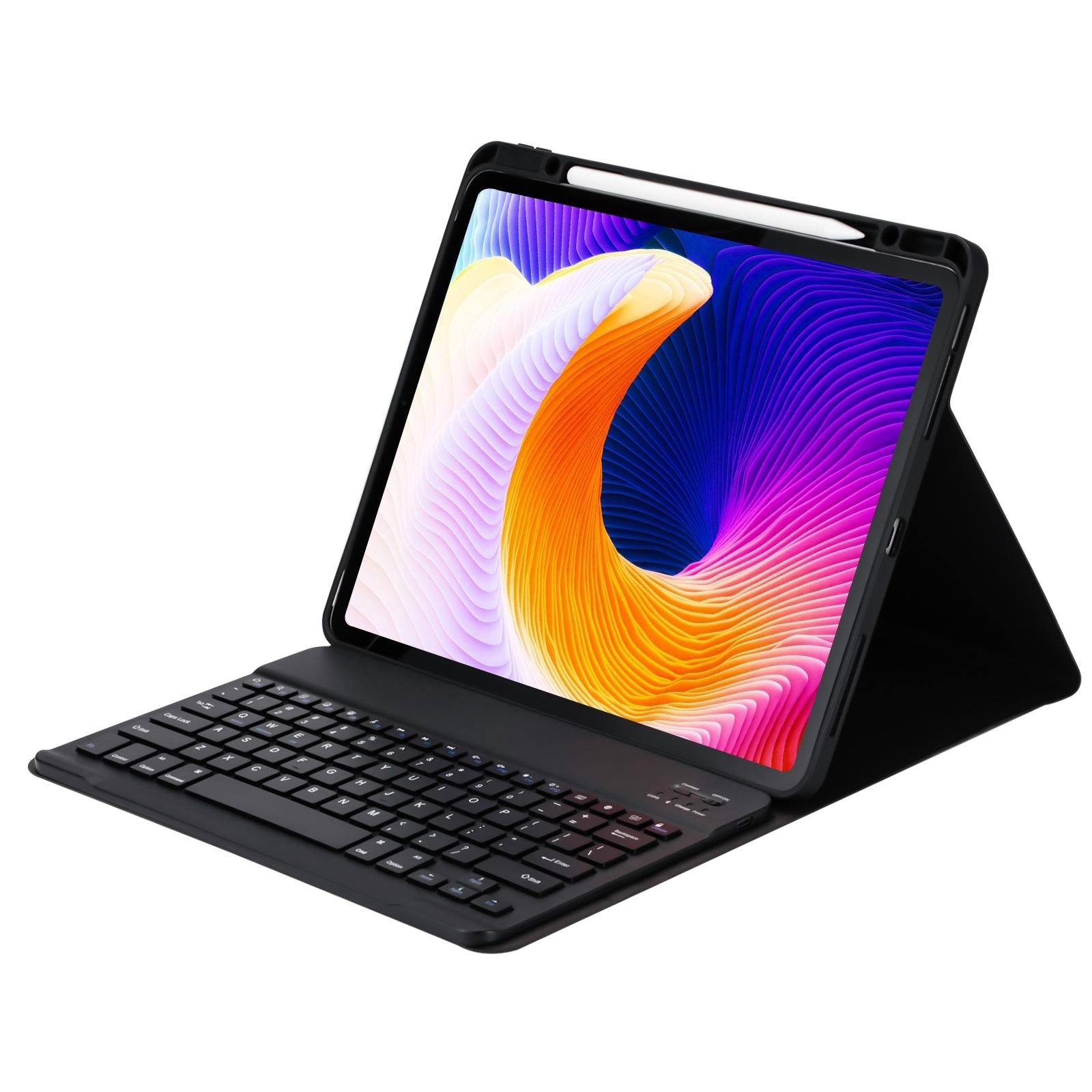 V562-A108496100ADE-202504291822-11 Detachable Bluetooth Keyboard Tablet Case For Ipad Pro 12.9 With Holder Pen Slot - Black - Image 12