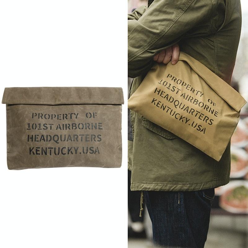 V562-A1085603060DBT-202504251716-00 Vintage Canvas Handbag for Documents and Files - Coffee - Image 1