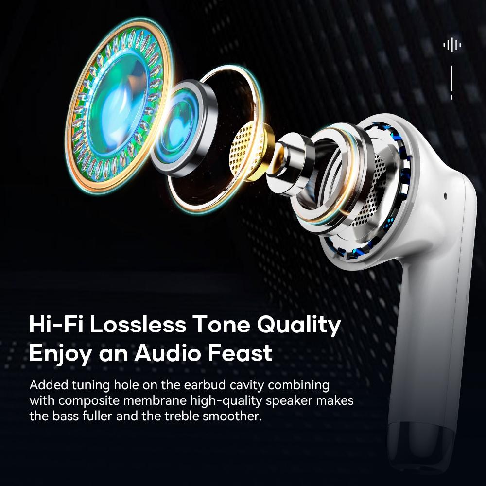 V562-A108928100ADE-202505261812-04 Wireless Bluetooth 5.0 Earphones - White - Image 5