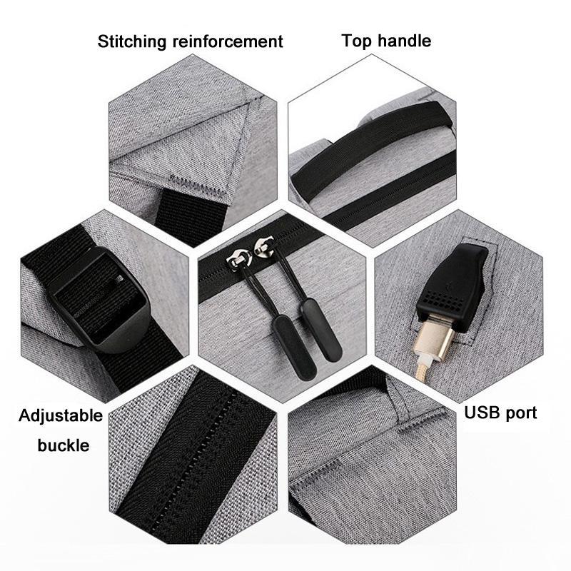 V562-A1092595060DBT-202505191546-05 Anti Theft Usb Backpack For Business & School - Gray - Image 6