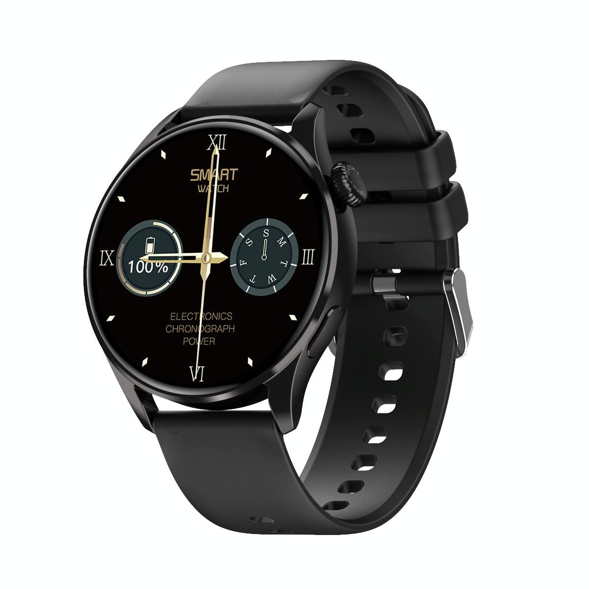 V562-A109821200AYS-202504171852-00 Smart Watch With Heart Rate And Blood Pressure Monitoring - Colour Screen - Black - Image 1
