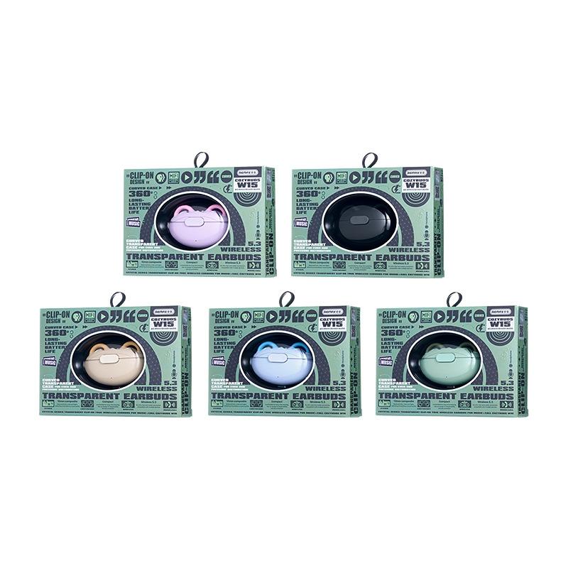 V562-A1099634060DBT-202505222035-03 Wireless Bluetooth Earphone - Transparent Ear Clip - Ows Sports - Star Black - Image 4