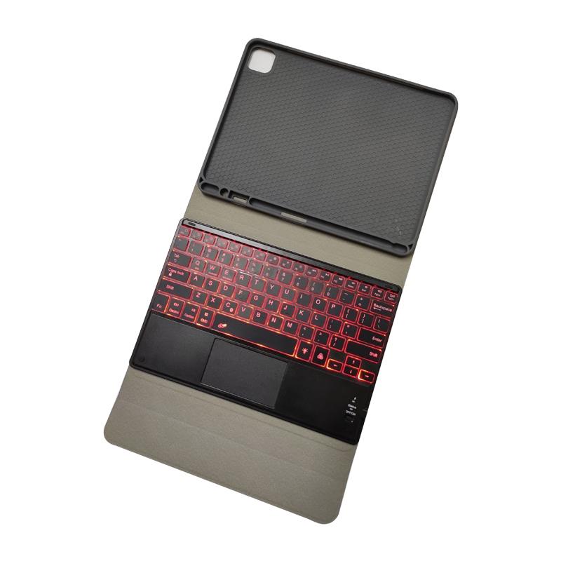 V562-A20281300ADE-202504291820-04 Bluetooth Keyboard Tablet Case For Ipad Pro 11 - Detachable Touch Leather Holder Pen Slot - Black - Image 5