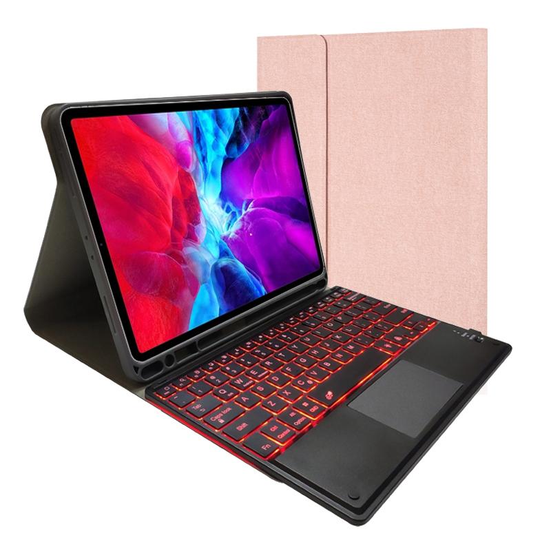 V562-A20281300ADE-202504291820-07 Bluetooth Keyboard Tablet Case For Ipad Pro 11 - Detachable Touch Leather Holder Pen Slot - Black - Image 8
