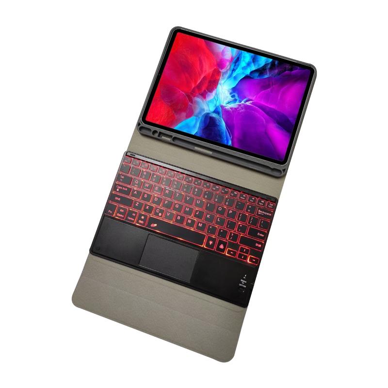 V562-A20281300ADE-202504291820-11 Bluetooth Keyboard Tablet Case For Ipad Pro 11 - Detachable Touch Leather Holder Pen Slot - Black - Image 12
