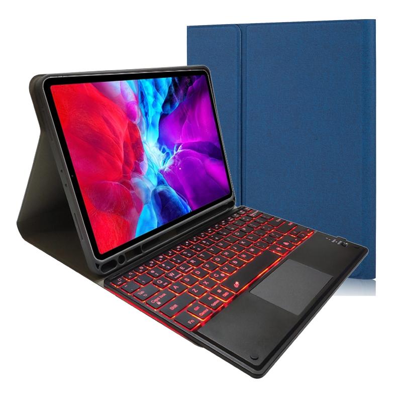 V562-A20281300ADE-202504291820-13 Bluetooth Keyboard Tablet Case For Ipad Pro 11 - Detachable Touch Leather Holder Pen Slot - Black - Image 14