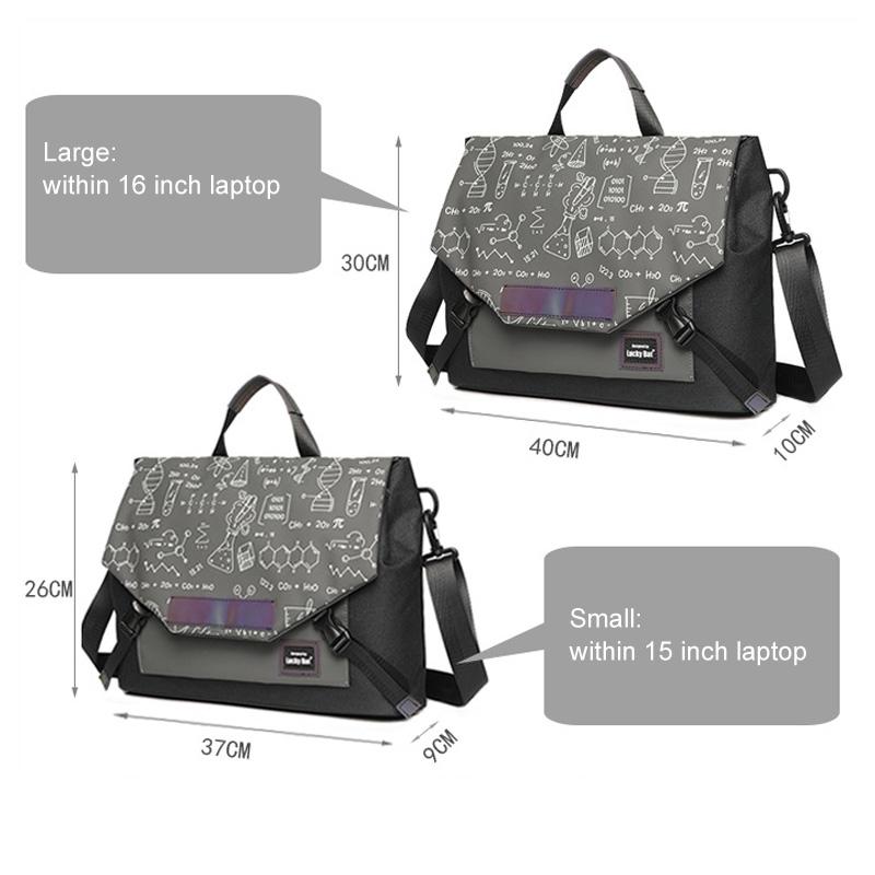 V562-A2033023060DBT-202502282035-03 Anti-drop Crossbody Laptop Bag - 16 Inch Airbag Design - Black Equation - Image 4