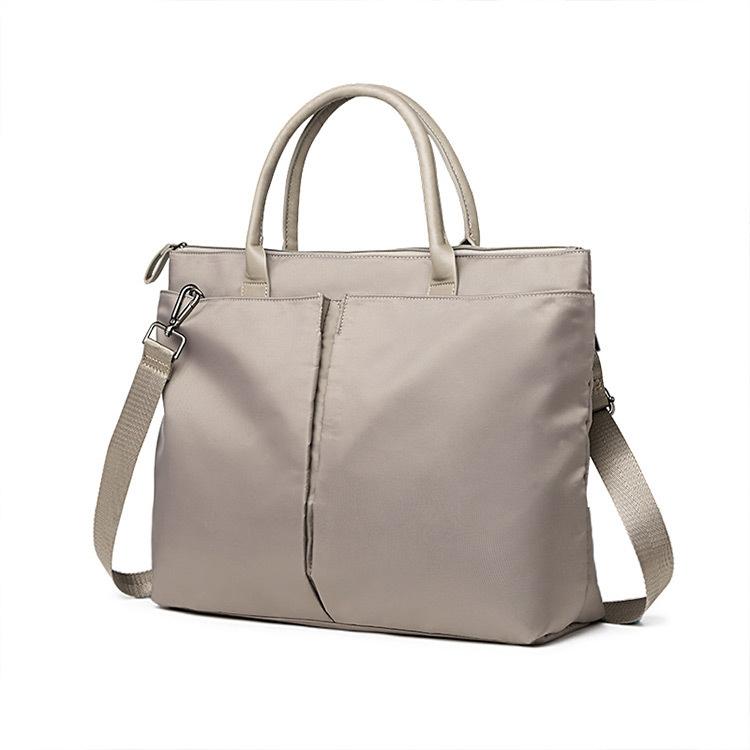 V562-A2052053060DBT-202505191642-00 Large Dual Purpose Business Briefcase Handbag / Shoulder Bag For Laptops - Khaki - Image 1