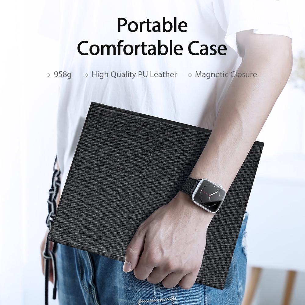 V562-A205309200ADE-202504292018-03 Leather Case With Bluetooth Keyboard & Touchpad For Ipad Air / Pro 11 - Black - Image 4