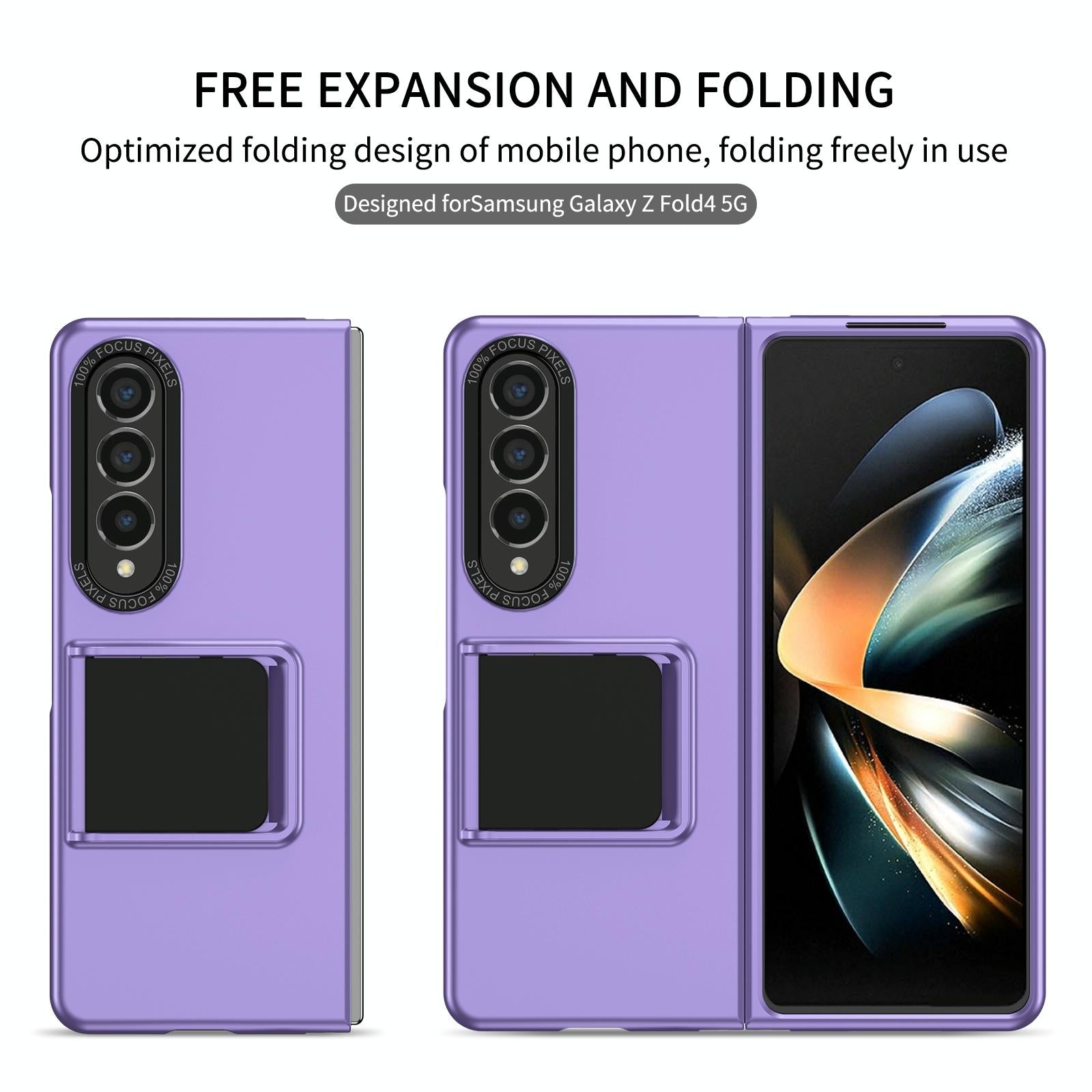 V562-A207223400ADE-202503211440-14 For Samsung Galaxy Z Fold4 5G Foldable 3D Design Phone Case - Black - Image 15