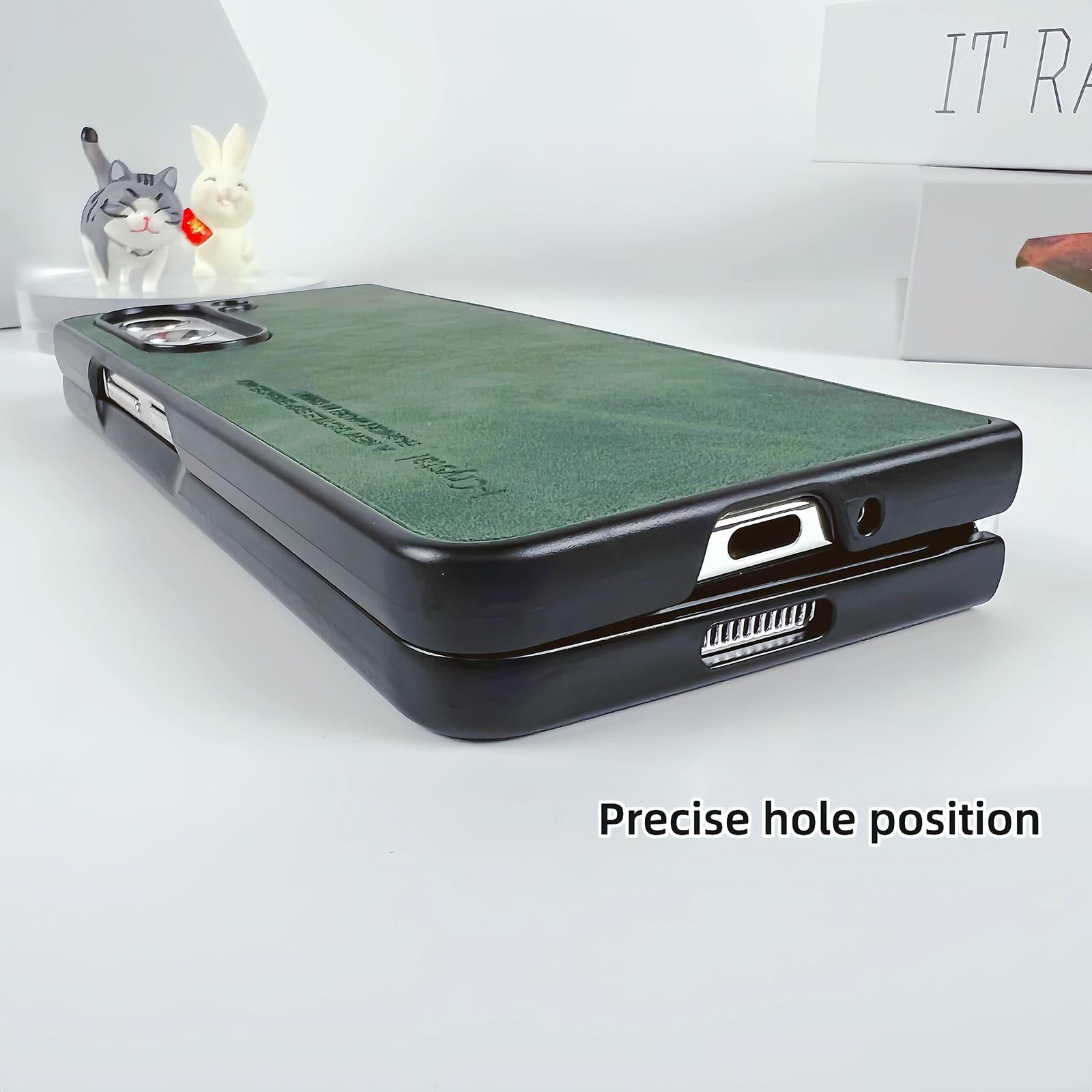 V562-A207271600ADE-202503211411-05 For Samsung Galaxy Z Fold4 5G Crystal Leather Foldable Case - Green - Image 6