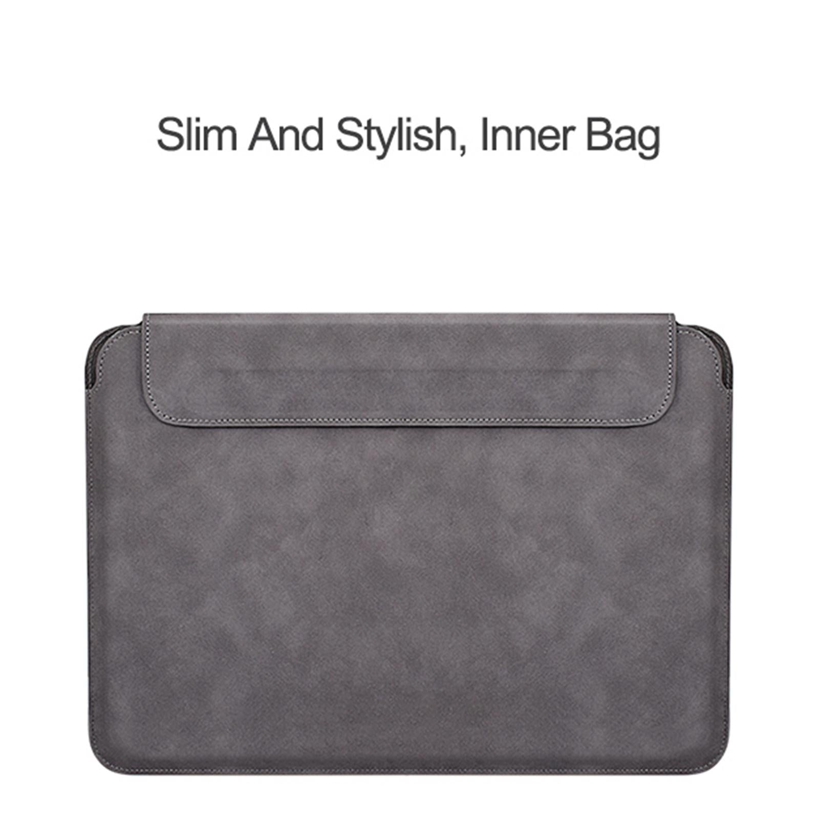V562-A207767100ADE-202504021930-04 Lightweight Sheepskin Notebook Liner Bag - Deep Space Gray 14.1-15.4 Inch - Image 5